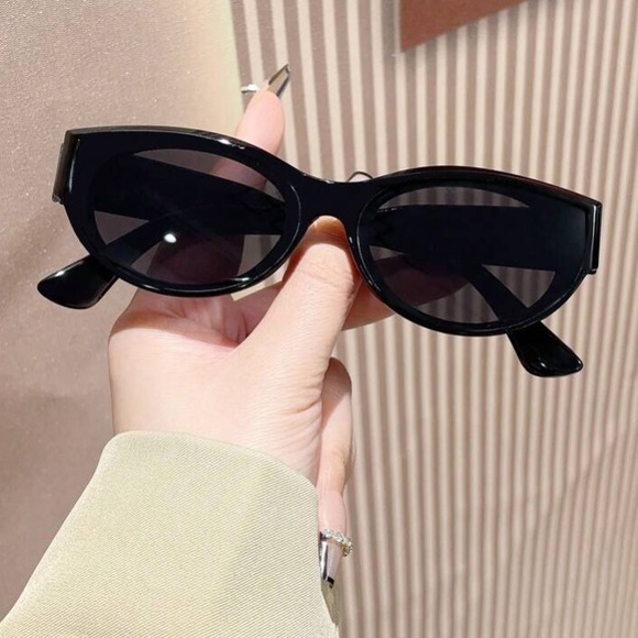 Luxe leopard print trendy cat eye oval sunglasses main image 6